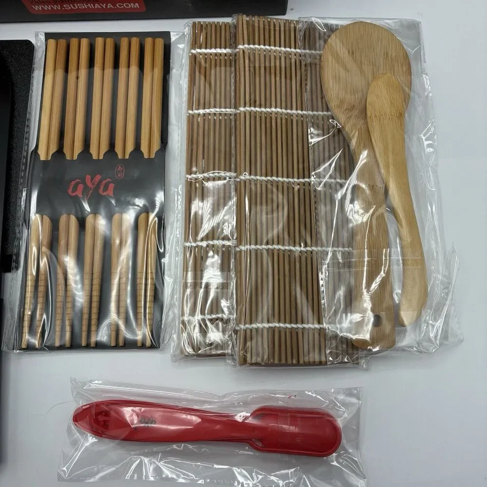 NEW AYA Sushi Making Kit Original Bazooka Kit Sushi Knife + 19 Pieces Sushiaya